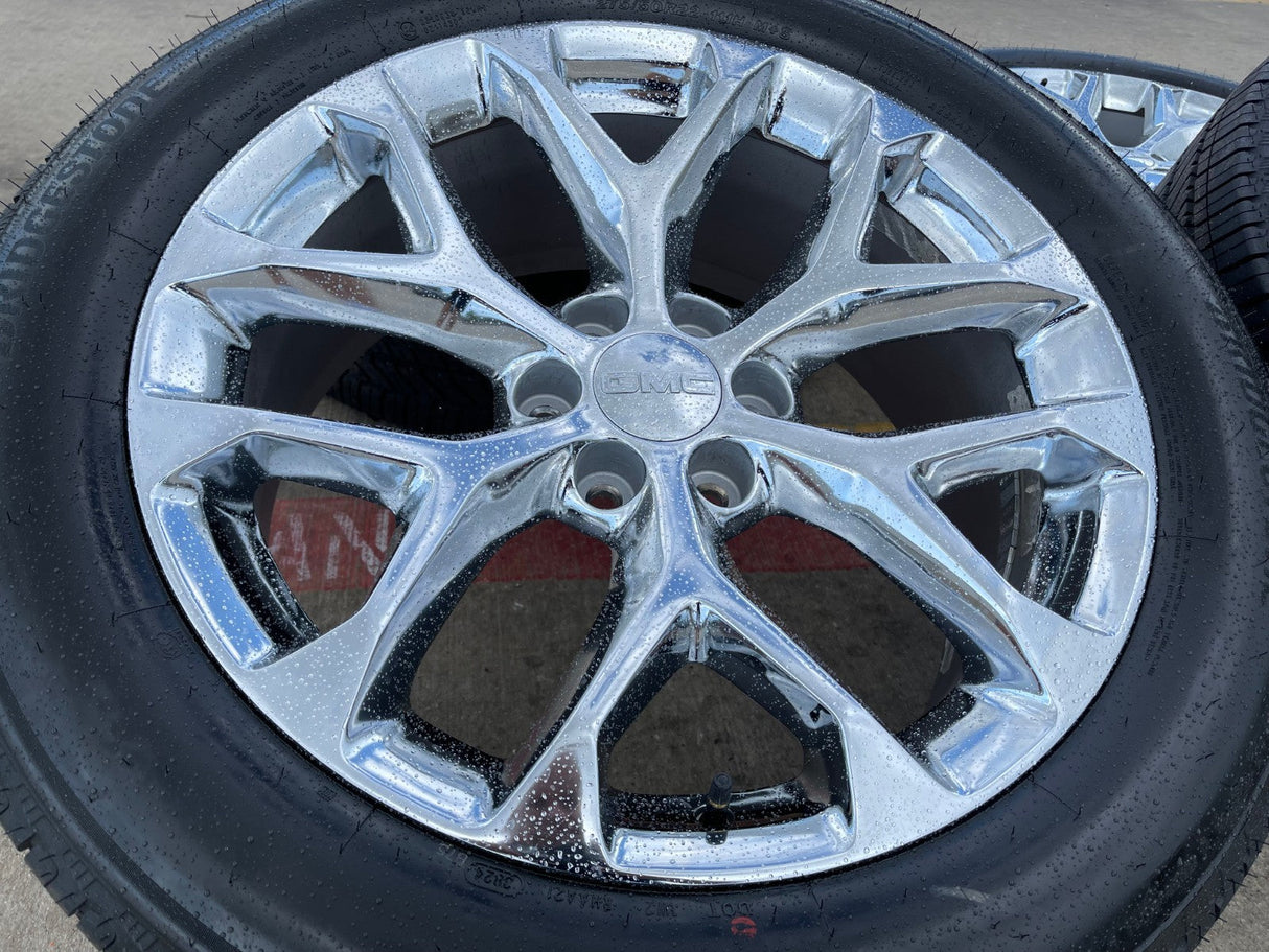22" GMC Yukon Sierra DENALI OEM 5904 wheels rims 2022 2023 2024 2025 2026 Texas Truck Tire