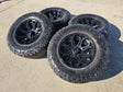 18x9 Fuel Siege D706 Jeep Sequoia black wheels rims -12 NITRO Texas Truck Tire