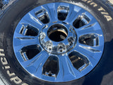18" Ford F-250 F-350 OEM rims wheels 10097 CHROME tires BFG KO3 A/T Texas Truck Tire
