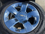 20" Chevy Silverado Tahoe OEM wheels rims 5651 CHROME DISCOUNTED Texas Truck Tire