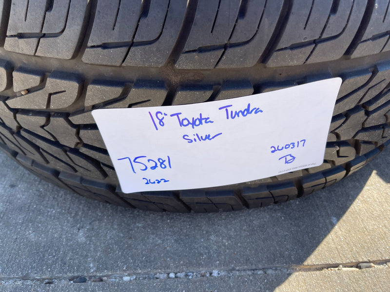 18" Toyota Tundra Sequoia OEM wheels rims 75281 LX600 2022 2024 2025 2026 NEXEN Texas Truck Tire