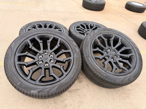 22" Dodge Ram 1500 OEM 95987 LIMITED Laramie wheels rims black 2025 2026 PIRELLI Texas Truck Tire
