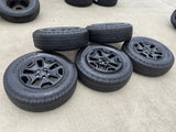 17" Jeep Wrangler Gladiator OEM wheels rims 9118 black tires NEW Texas Truck Tire