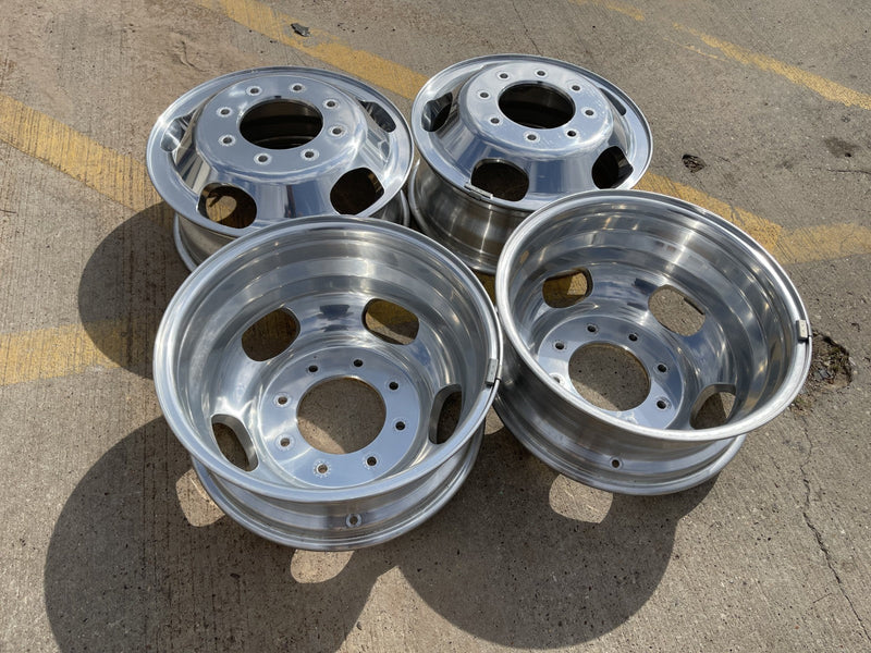 17" Ford F-350 Dually OEM 10477 10478 rims wheels 2023 2024 2025 2026 POLISHED Texas Truck Tire