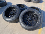 20x12 20" VISION SR599 wheels rims 8x165 8x6.5 Chevy GMC Ram 2500 3500 Texas Truck Tire