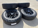 20" GMC Sierra Chevy 2500 OEM 5957 BLACK DIAMOND wheels rims tires BFG 37" Texas Truck Tire