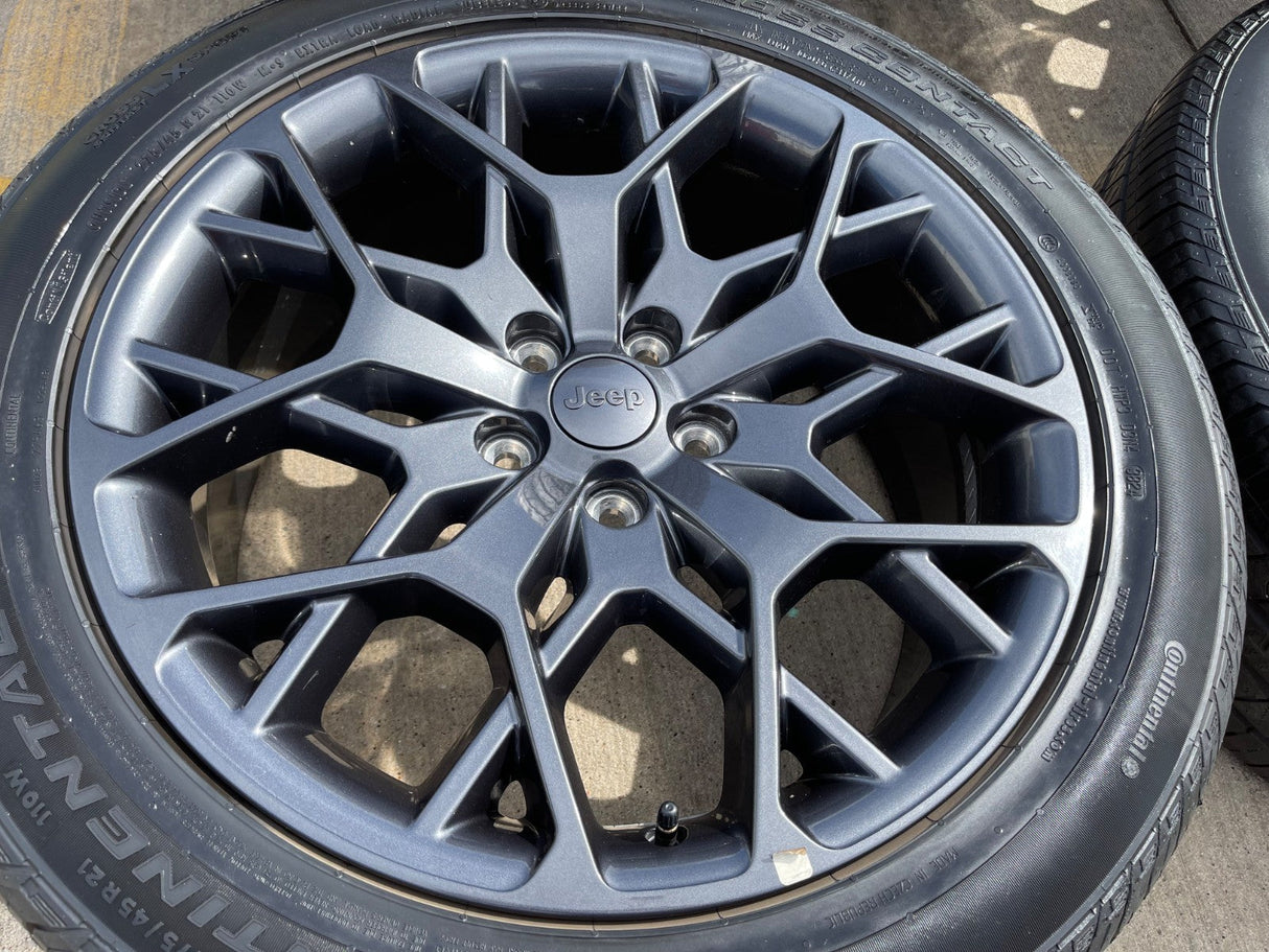 21" Jeep Grand Cherokee L OEM wheels rims 9291 Durango 2024 2025 2026 NEW Texas Truck Tire