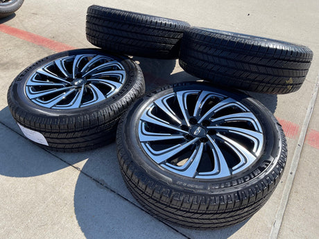 22" Lincoln Navigator OEM 10666 rims wheels BLACK LABEL 2025 2026 MICHELIN NEW Texas Truck Tire