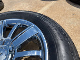 20" Chevy Silverado Tahoe OEM wheels rims 5653 CHROME 2016 2017 2018 2019 2020 Texas Truck Tire