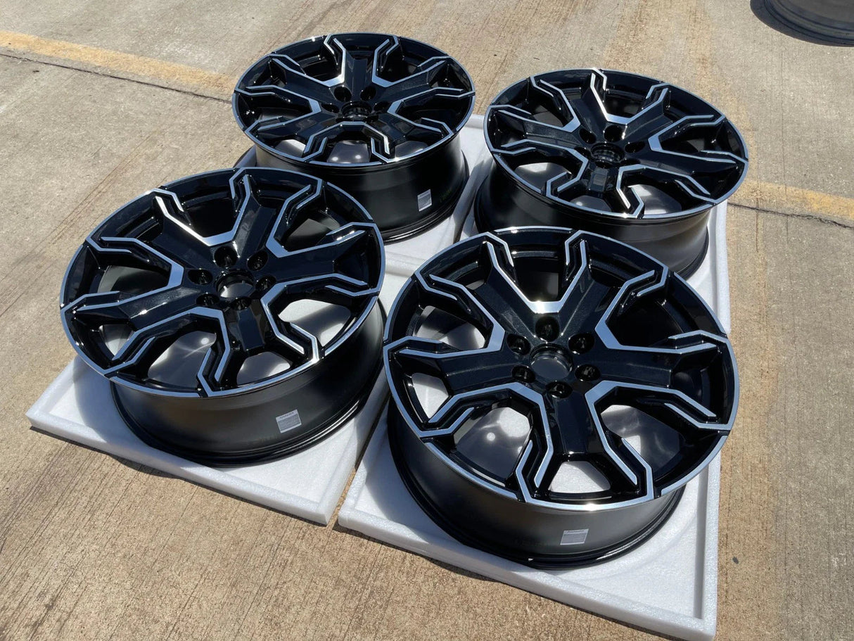 24" GMC Yukon Sierra Chevy Tahoe Escalade V OEM wheels rims 2025 2026 NEW Texas Truck Tire