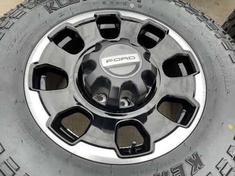 18" Ford F-250 F-350 OEM TREMOR rims wheels 10482 KENDA KLEVER R/T 33" NEW Texas Truck Tire