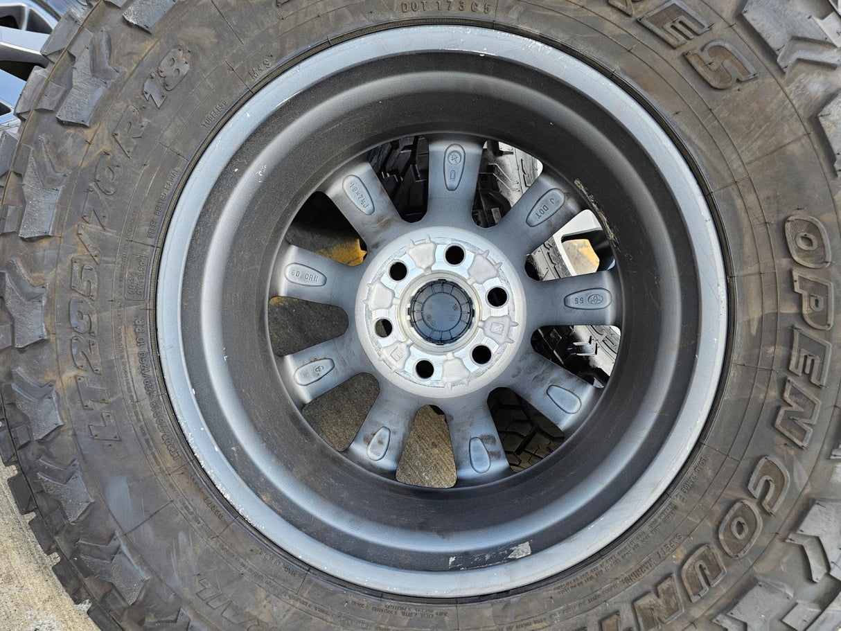 18" Toyota Land Cruiser OEM TRD wheels rims 95952 Tundra Sequoia TOYO R/T Texas Truck Tire