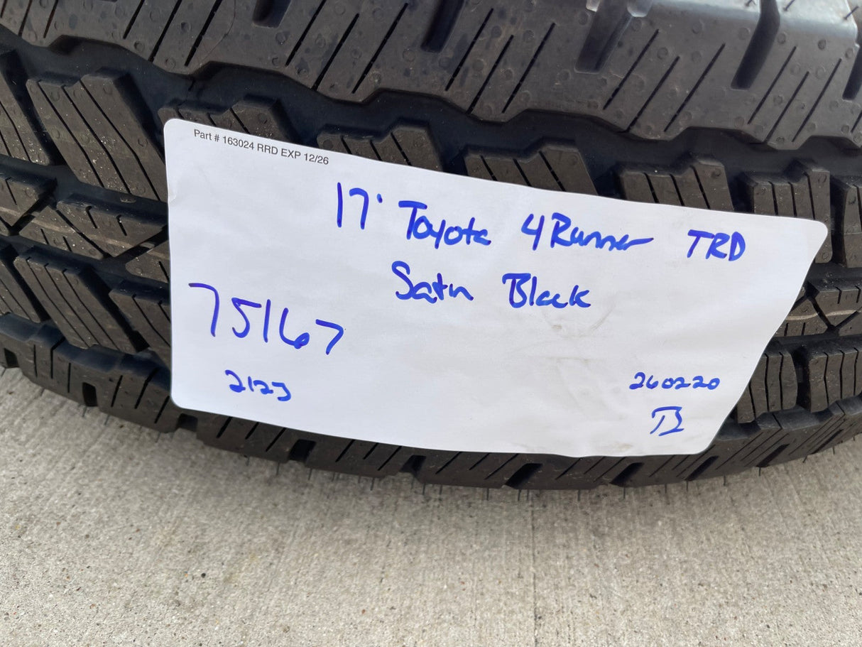 17" Toyota Tacoma 4Runner OEM wheels rims black 75167 TRD FJ DUELER A/T NEW Texas Truck Tire