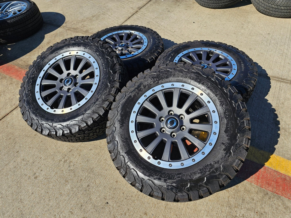 (4) 18" INEOS Grenadier OEM wheels rims beadlock 2023 2024 2025 2026 BFG KO2 Texas Truck Tire