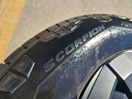 20" Tesla Cyber Truck OEM black wheels rims tires 2024 2025 Cybertruck NEW Texas Truck Tire