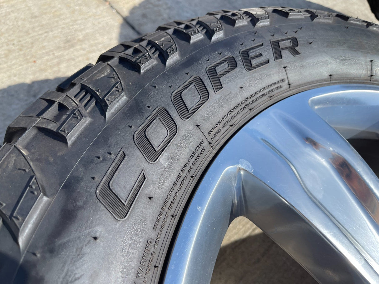 20" Ford F-150 Expedition OEM rims wheels polished 10004 tires COOPER A/T Texas Truck Tire