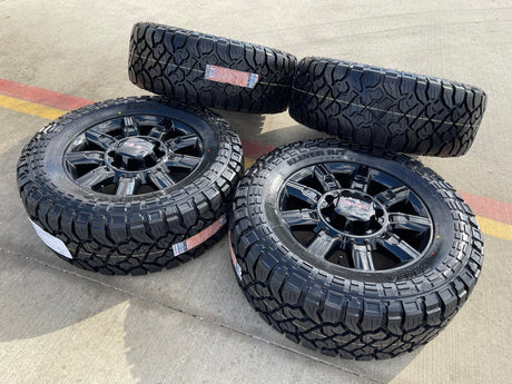 20" GMC Sierra AT4X 2500 3500 OEM 14137 5963 wheels rims Silverado NEW 35" R/T Texas Truck Tire