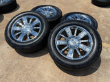 20" Chevy Silverado Tahoe OEM wheels rims 5653 CHROME 2016 2017 2018 2019 2020 Texas Truck Tire