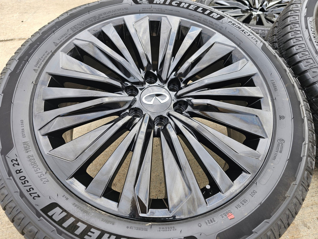 22" Infiniti QX80 QX56 Nissan Titan Armada OEM 94236 wheels rims 2025 2026 NEW Texas Truck Tire