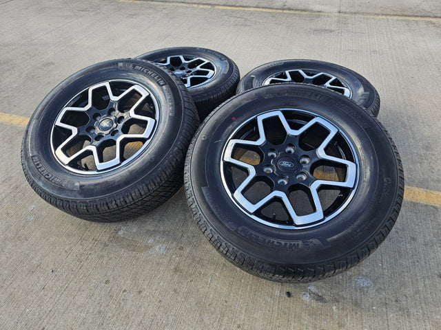 18" Ford Ranger wheels rims tires black 95213 tires 2024 2025 2026 NEW MICHELIN Texas Truck Tire