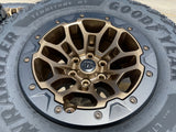 18" Dodge Ram 1500 TRX Beadlock OEM bronze RHO wheels rims 2735 tires 35" NEW Texas Truck Tire