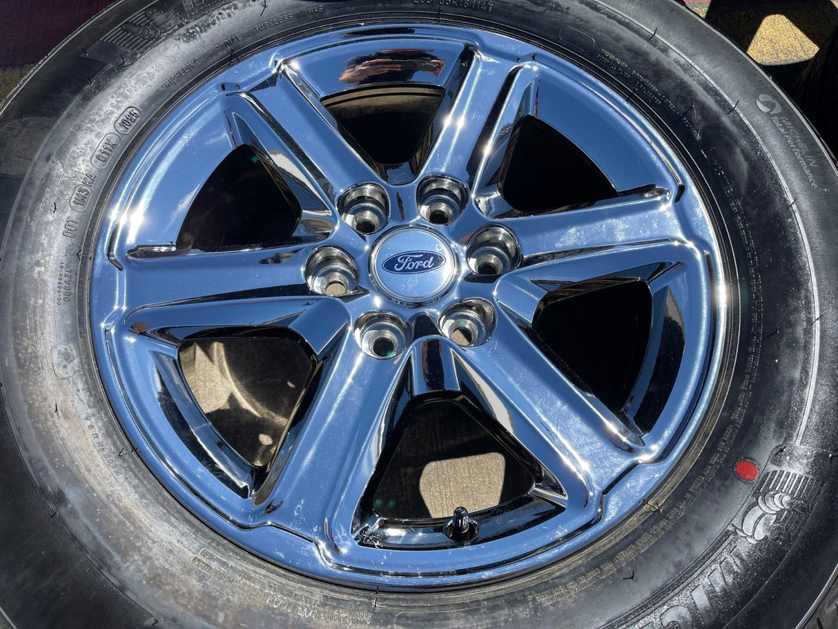 18" Ford F-150 Lariat OEM 10613 95922 CHROME rims wheels Expedition MICHELIN NEW Texas Truck Tire