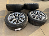 22" GMC Yukon Chevy Tahoe Escalade OEM 95513 14134 wheels rims BRIDGESTONE NEW Texas Truck Tire