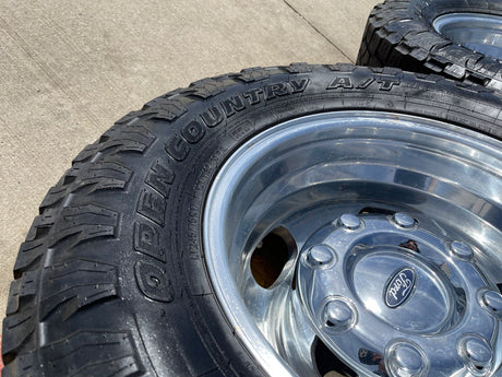 17" Ford F-350 Dually OEM 10477 10478 rims wheels 2023 2024 2025 TOYO A/T3 Texas Truck Tire