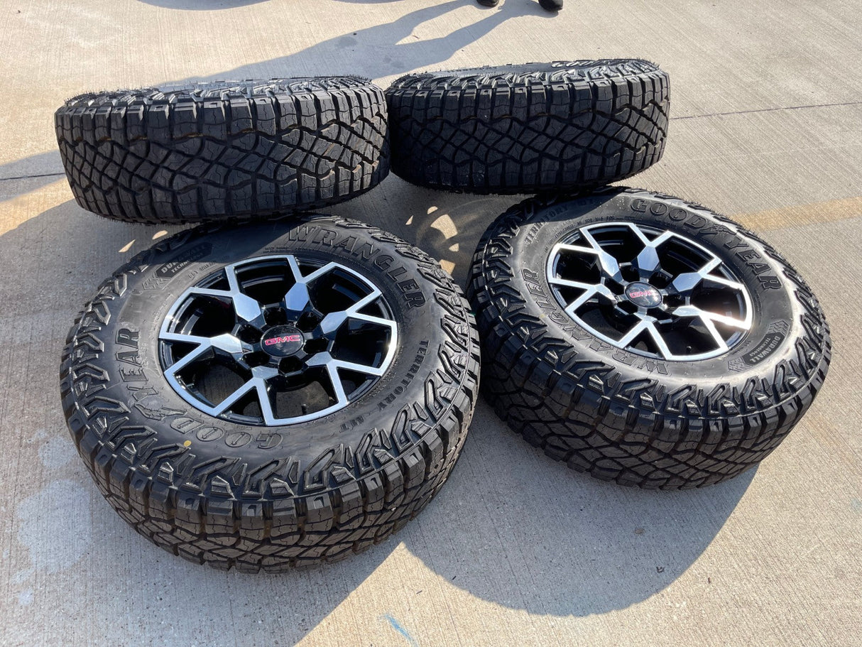 17" GMC Sierra AT4X Chevy Silverado ZR2 OEM wheels rims Canyon Colorado NEW Texas Truck Tire
