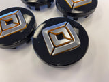 (4) Rivian R1T R1S OEM center caps black 2022 2023 2024 2025 2026 Texas Truck Tire