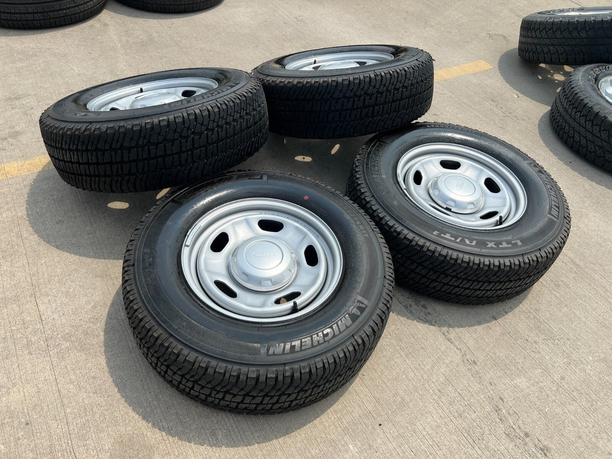 17" Ford F-250 F-350 OEM 3828 wheels rims tires MICHELIN 2023 2024 2025 2026 NEW Texas Truck Tire
