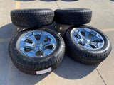 20" Dodge Ram 1500 OEM Laramie CHROME 2680 wheels rims 2025 2026 GOODYEAR NEW Texas Truck Tire