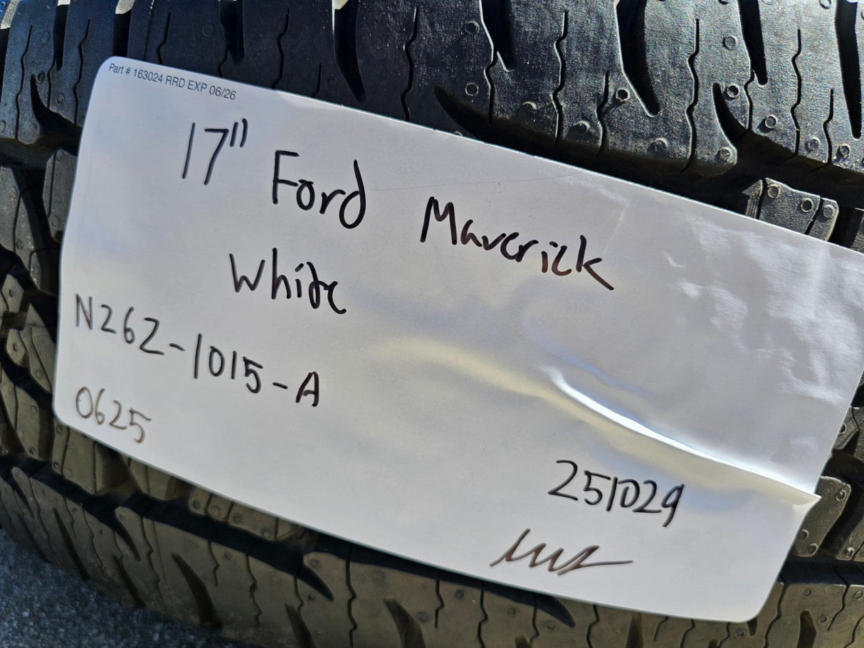 17" Ford Maverick Bronco Sport WHITE rims wheels 10415 OEM NEW BFG A/T Texas Truck Tire