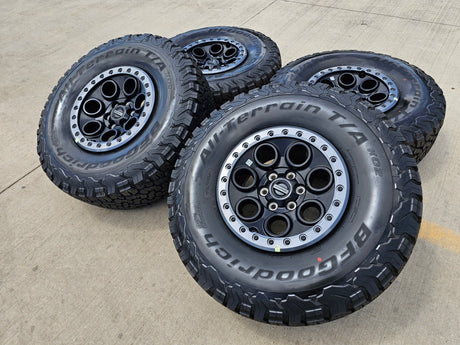 17" Ford F-150 Raptor OEM BEADLOCK 10612 rims wheels BFG KO2 37" NEW Texas Truck Tire