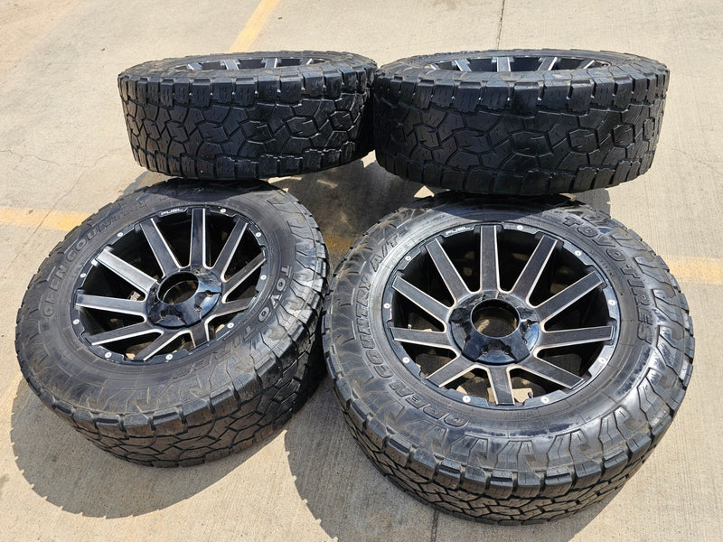 20x10 FUEL Contra D615 Ford F-250 F-350 rims wheels 8x170 -18 TOYO 35" Texas Truck Tire
