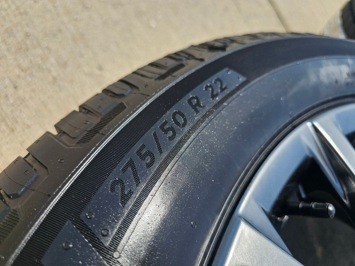 22" Cadillac Escalade V Platinum OEM 4883 95479 wheels rims MICHELIN NEW Texas Truck Tire