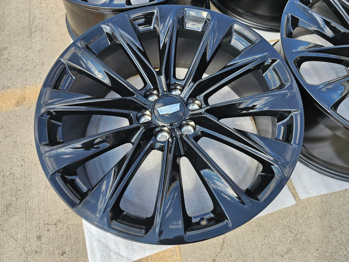 24" Cadillac Escalade V OEM ONYX wheel rim 2022 2023 2024 2025 2026 Texas Truck Tire