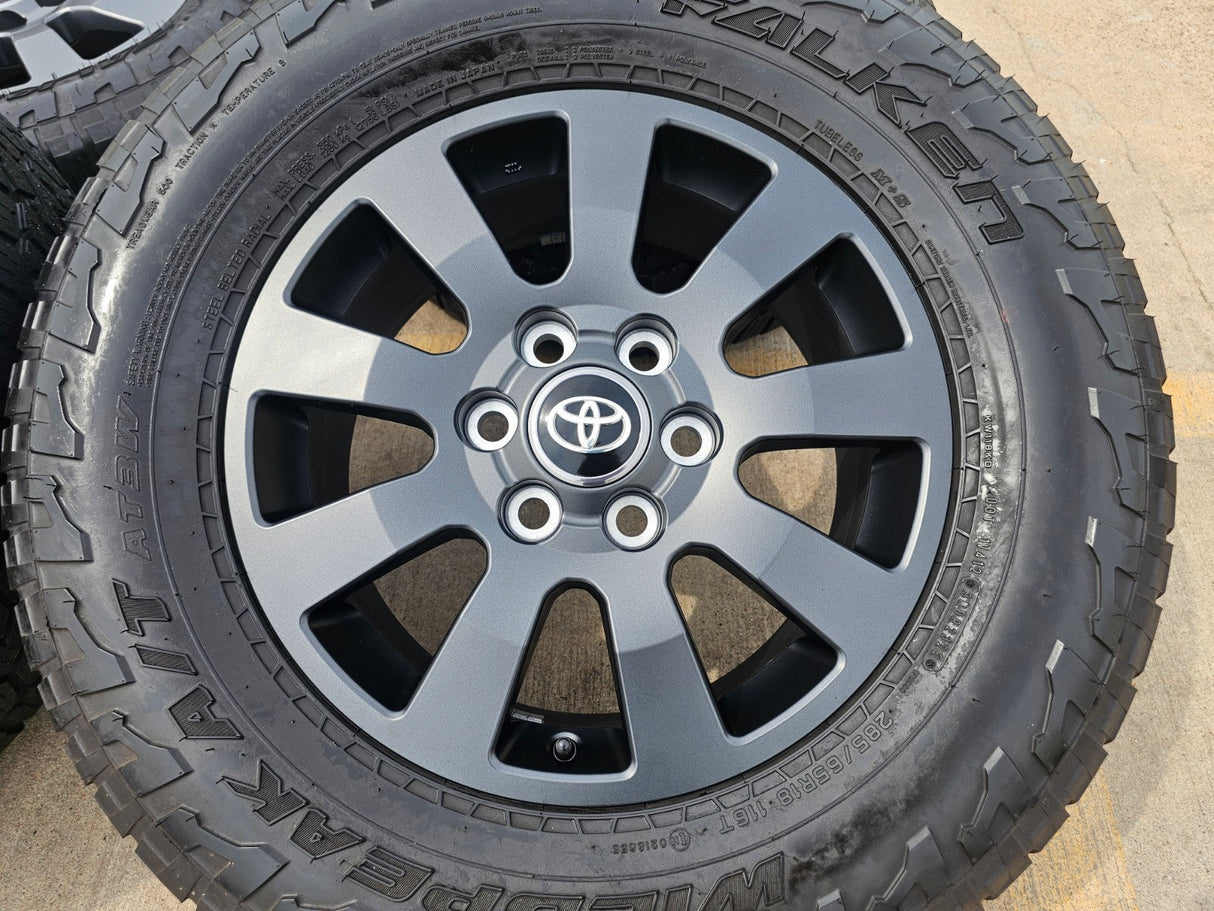 18" Toyota Land Cruiser OEM TRD wheels rims 95952 Tundra Sequoia FALKEN A/T3 Texas Truck Tire