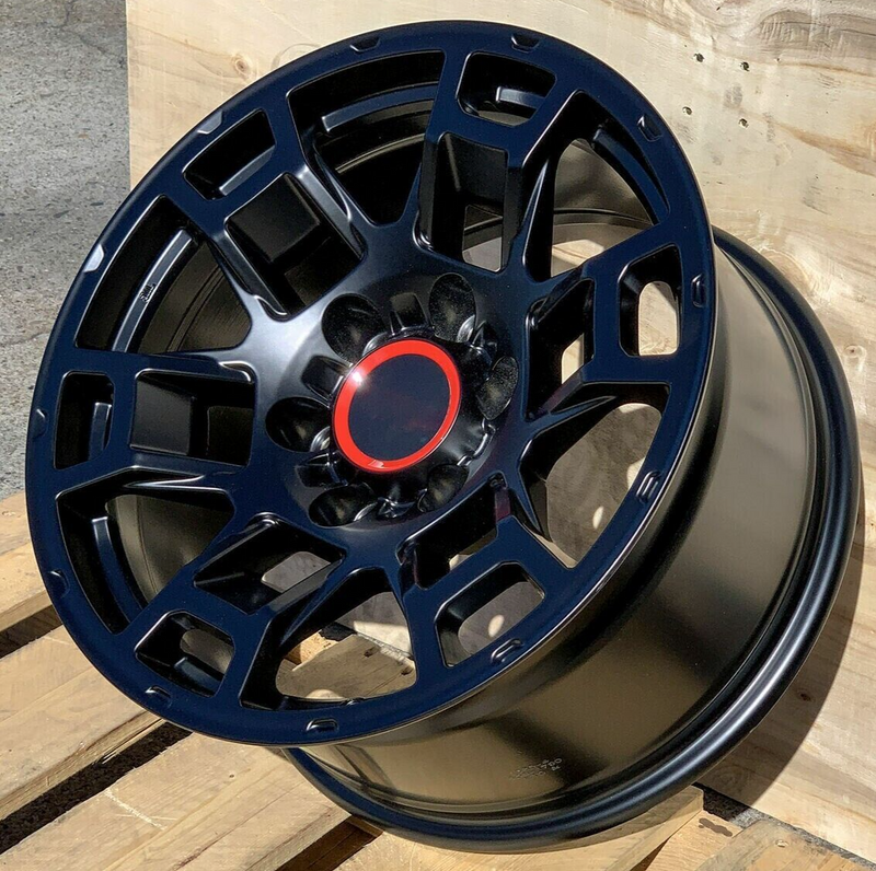 Toyota TRD Style Wheels 17 x 9 PCD 6 x 139.7 ET 15/0 CB 106.1 1 pc Matte Black Wheels