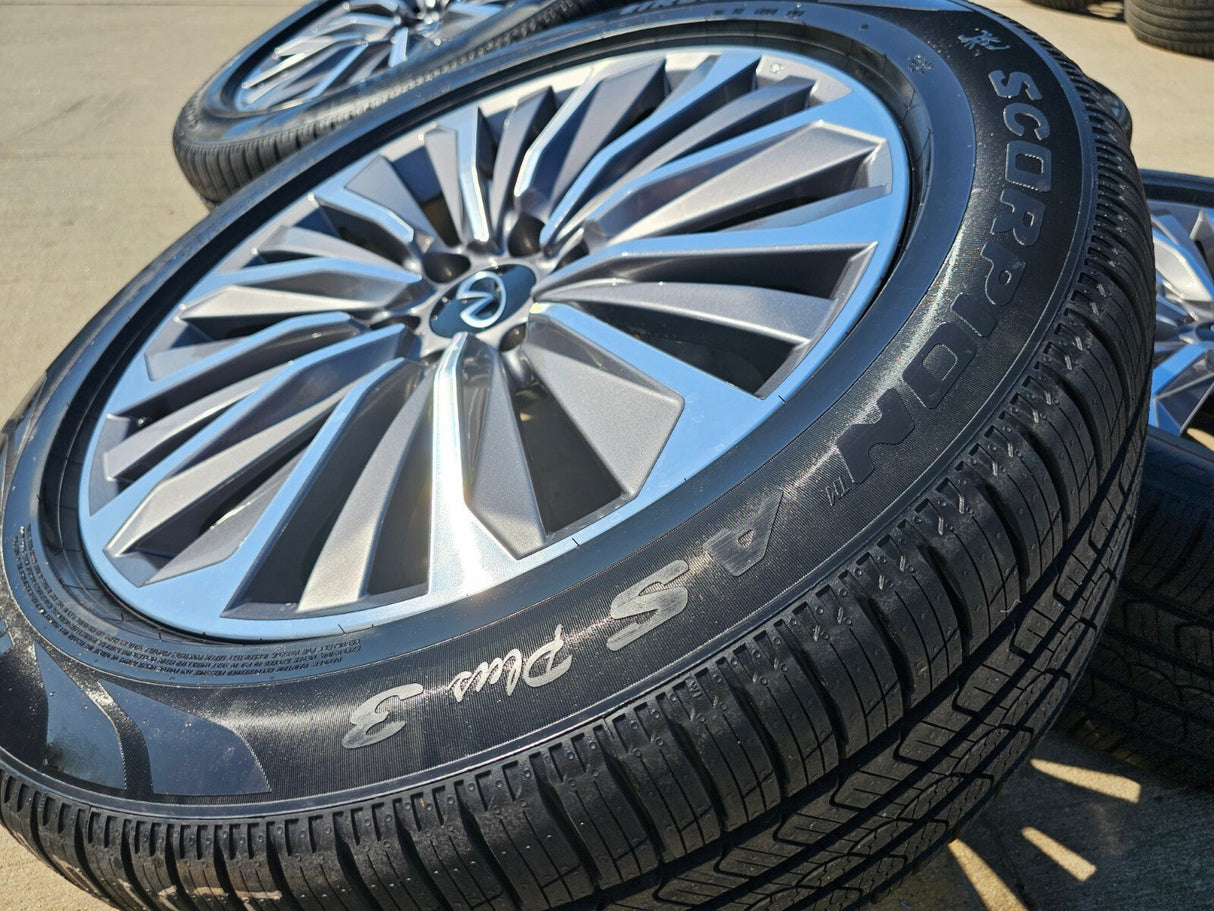 22" Infiniti QX80 QX56 Nissan Titan Armada OEM 94236 wheels rims 2025 2026 NEW Texas Truck Tire