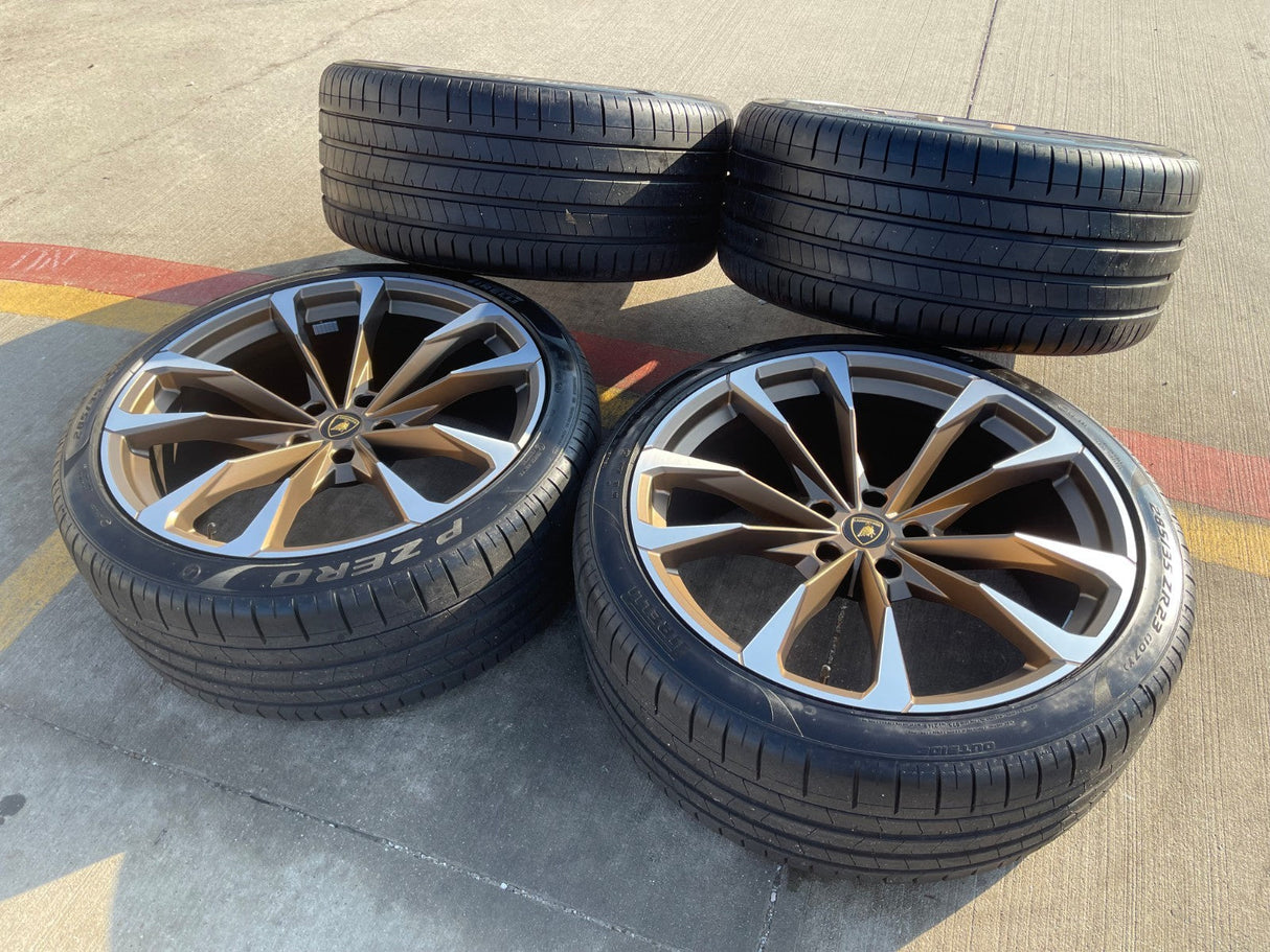 23" Lamborghini Urus Taigete OEM wheels rims 2022 2023 2024 2025 2026 BRONZE NEW Texas Truck Tire