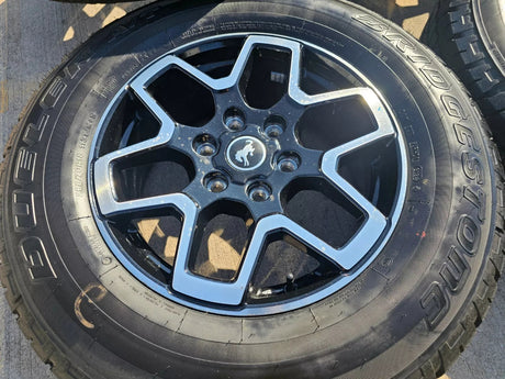 18" Ford Ranger Bronco wheels rims tires black 95213 tires 2023 2024 2025 NEW Texas Truck Tire