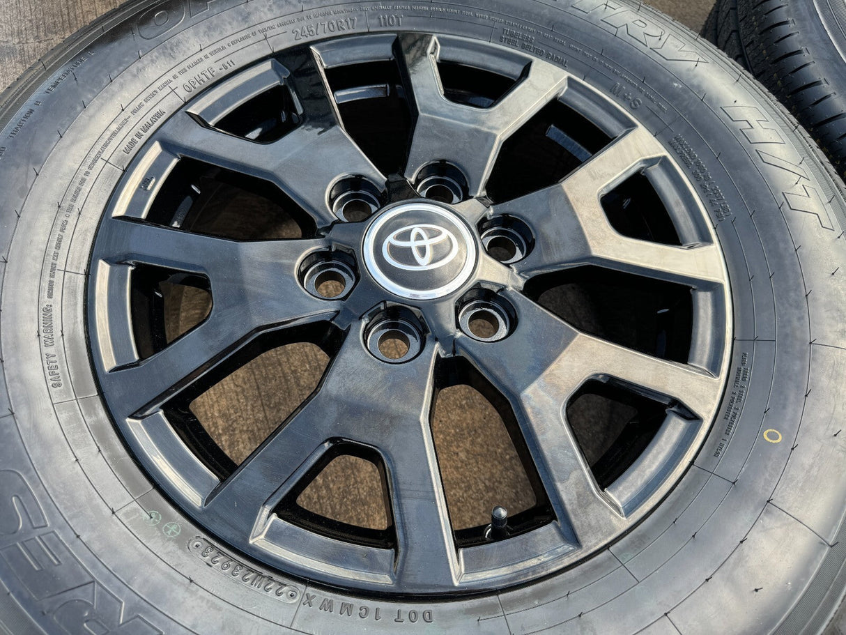 17" Toyota Tacoma 4Runner TRD Black OEM 94254 10637 wheels rims 2025 2026 NEW Texas Truck Tire
