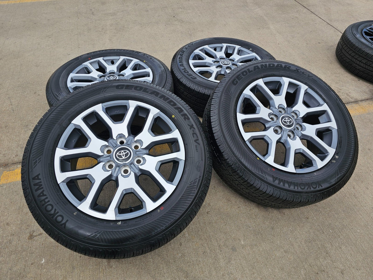 20" Toyota Tundra TSS TRD OEM wheels rims 95359 75277 Sequoia 2024 2025 2026 NEW Texas Truck Tire