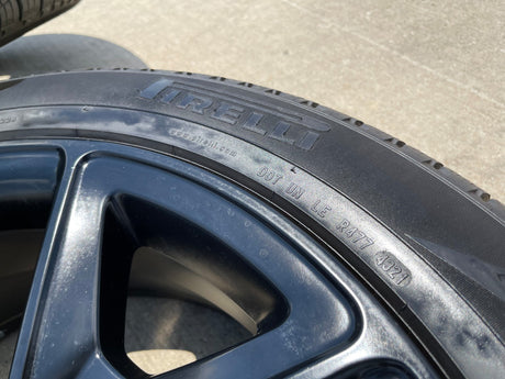 22" Dodge Ram 1500 OEM LIMITED Laramie wheels rims black 2725 2684 PIRELLI Texas Truck Tire