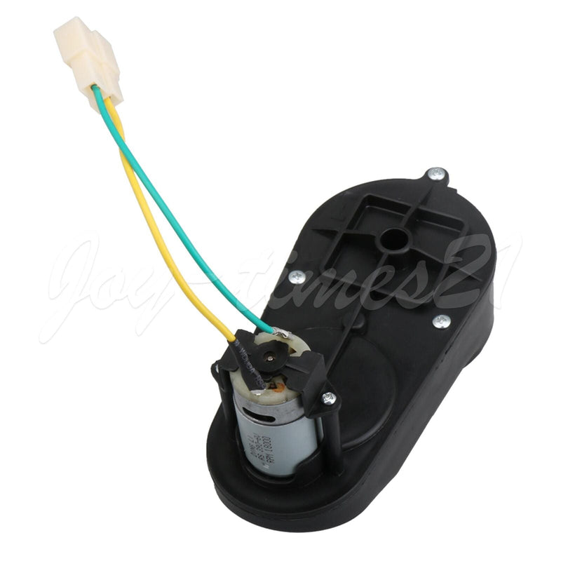Motorized Gearbox for Electric Car or Bike - Replacement Part, 18000 RPM, 6V, Durable Black Plastic