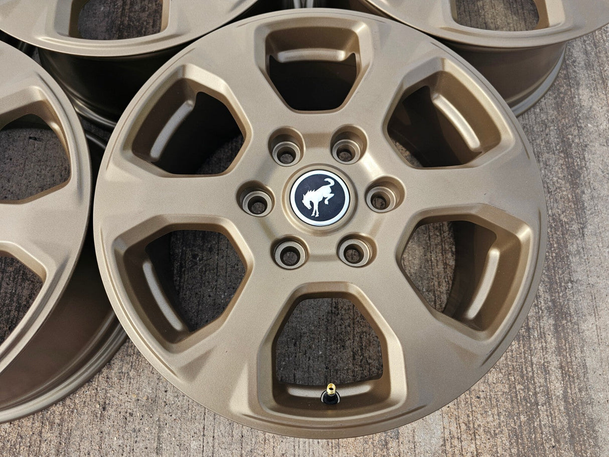 (5) 17" Ford Bronco wheels rims 10384 OEM Ranger BRONZE 2023 2024 2025 2026 NEW Texas Truck Tire