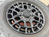 18" Toyota Tundra TSS T FORCE TRD OEM black wheels rims Sequoia 2025 NEW 35" Texas Truck Tire