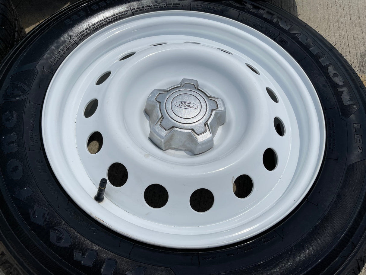 17" Ford Maverick Bronco Sport WHITE rims wheels 10415 OEM NEW Texas Truck Tire