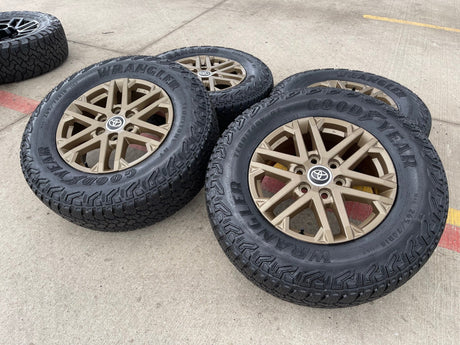 18" Toyota Tundra TRD OEM wheels rims 75281 Sequoia LX600 BRONZE 2025 2026 NEW Texas Truck Tire